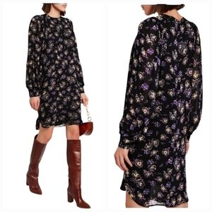NWT Ganni Georgette Floral Shift Dress